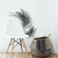 ROOMMATES BLACK WHIITE PALM PEEL & STICK GÉANTS MURAUX STICKER MURAUX B&W PALM