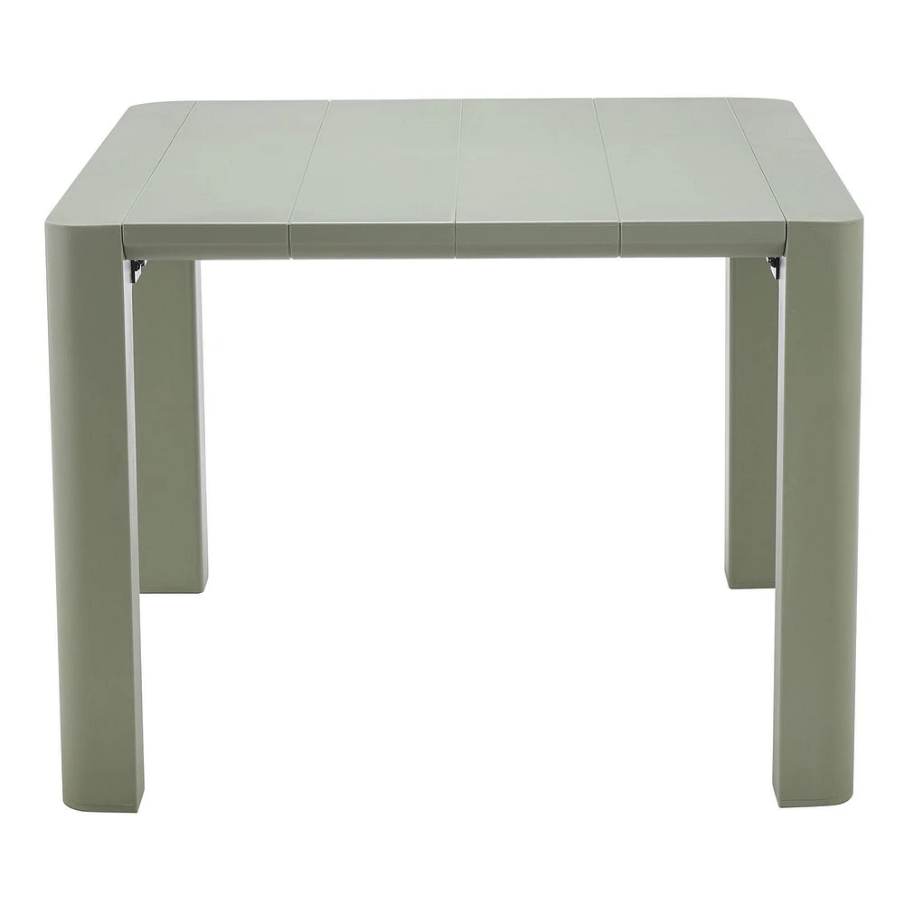 Table de patio carrée de la Collection Patioflare Plus, 40 po, gris foncé