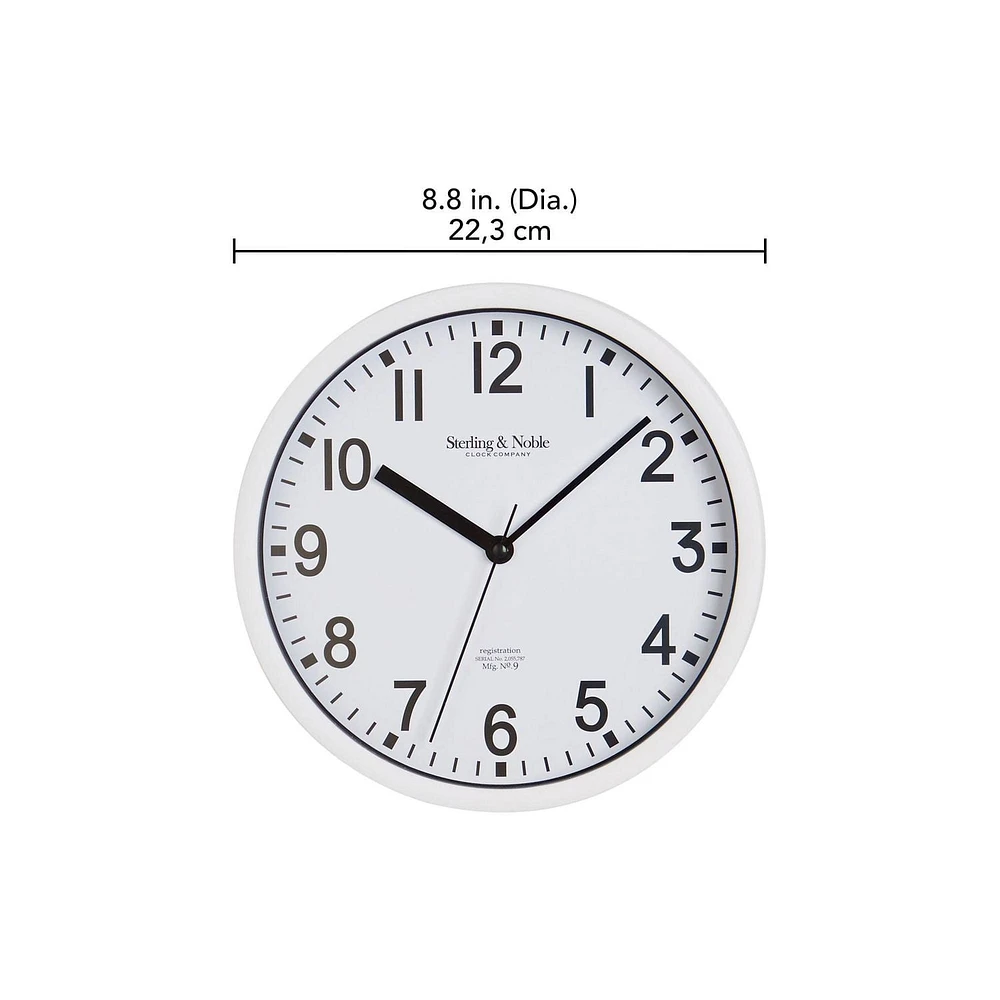 Horloge murale HOMETRENDS 22,3 cm, précision du quartz