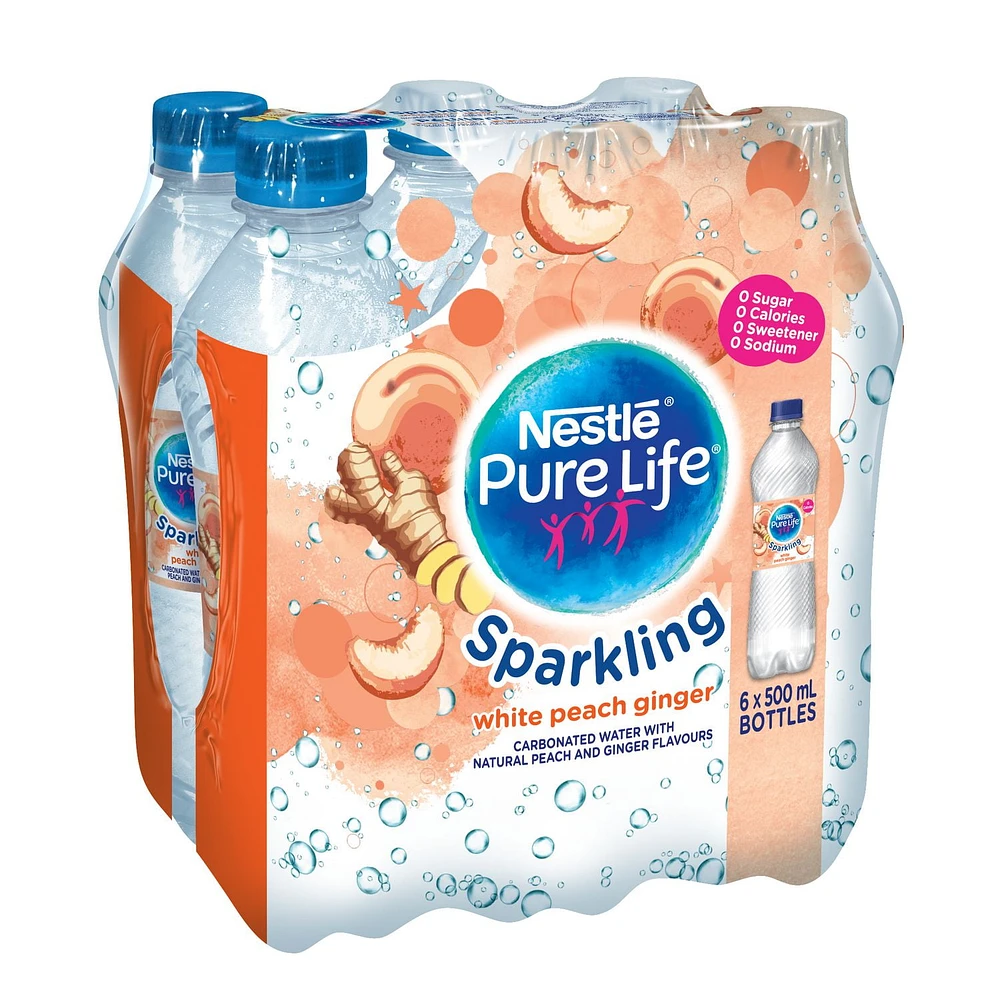 Pure Life Sparkling White Peach Ginger