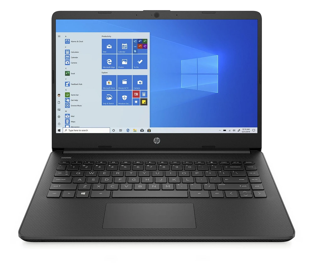 Ordinateur portable HP 14 ”HD, processeur AMD 3020e, 14-fq0010ca 4 Go de RAM, 64 Go eMMC, carte graphique AMD Radeon ™