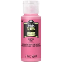Peinture acrylique phosphorescente FolkArt - Rose, 2 oz. Peinture phosphorescente