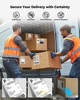 MUNBYN Thermal Direct Shipping Label (Pack of 500 4x6 Per Fanfold Labels)