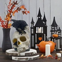 RESIN SKULL CROW TT