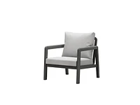 Ensemble Sectionnel de Patio en Aluminium Boston, Gris