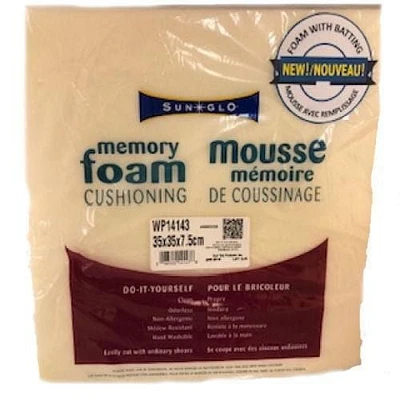 mousse mémoire de coussinage Mousse de mémoire 14x14x3