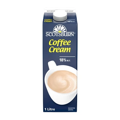 Scotsburn 18% Coffee Cream, 1L