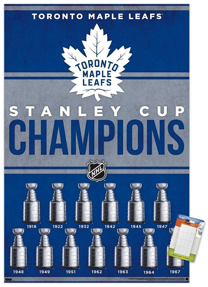 NHL Toronto Maple Leafs - Champions 23 Wall Poster, 22.375" x 34"