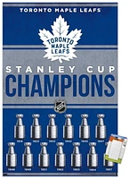 NHL Toronto Maple Leafs - Champions 23 Wall Poster, 22.375" x 34"