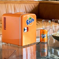Coca-Cola Mini réfrigérateur thermoélectrique portable, capacité de 6 canettes, 4 L/4,2 qt, 12 V DC/110 V AC pour la maison, dortoir, voiture, bateau, soins de la peau, boissons, collations, médicamen