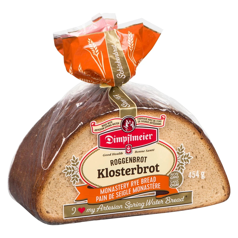 Dimpflmeier Klosterbrot Monastery Rye Bread, 454 g