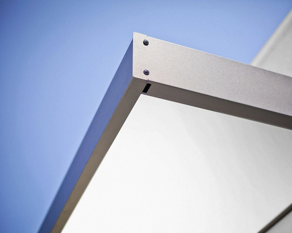 Canopia by Palram Sophia 3 ft. x 5 ft. Door Awning Kit - Grey Structure & White Opal Panels