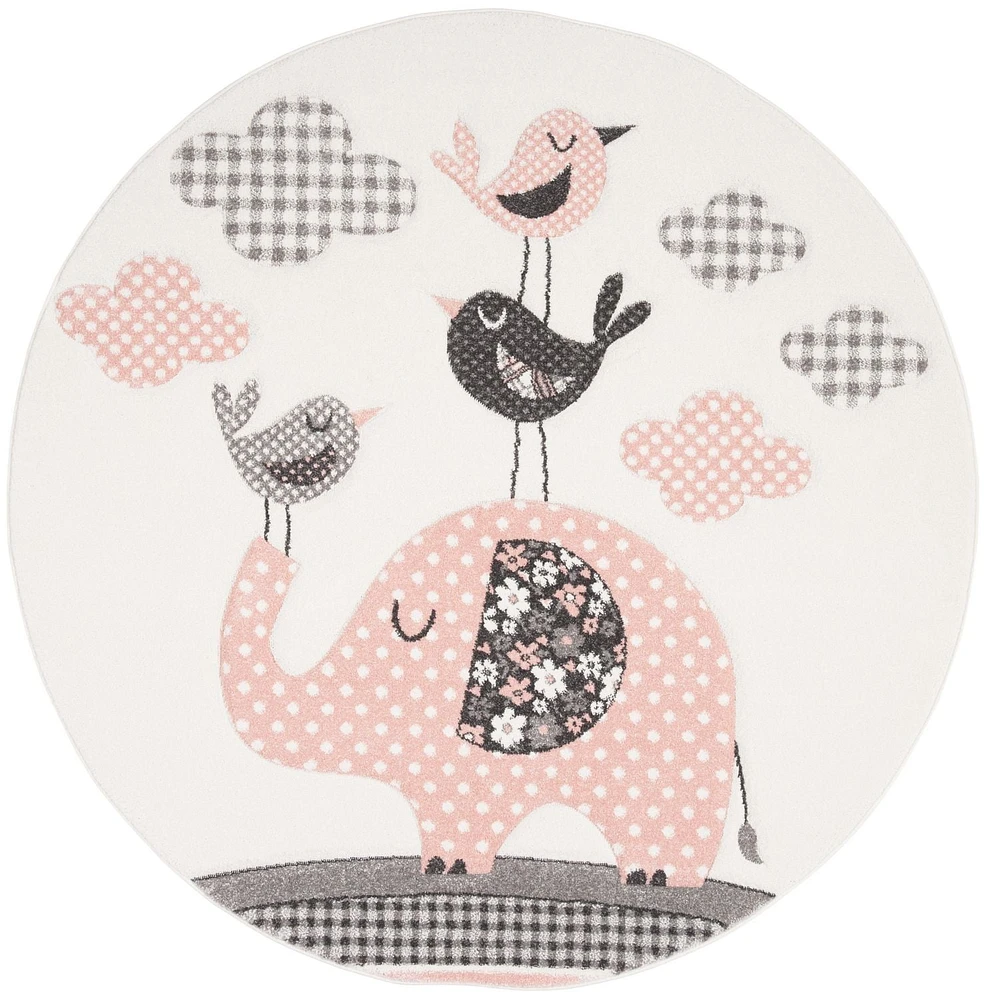 Safavieh Carousel Kids Gordan Elephant and Tweets Area Rug