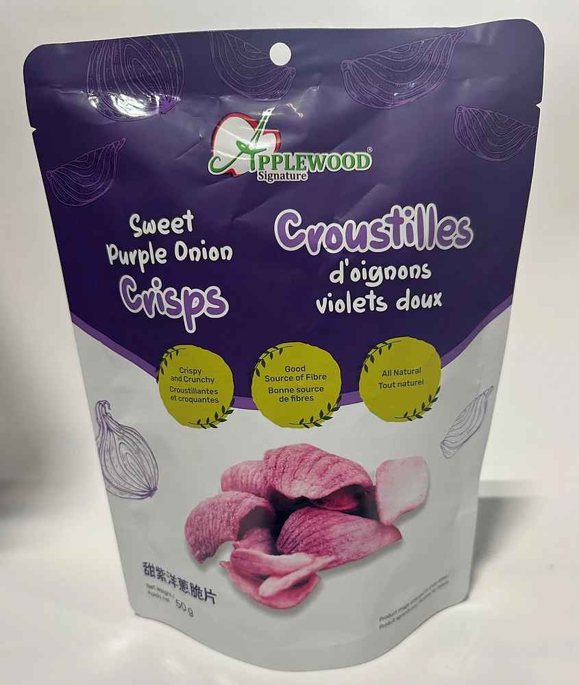 Sweet Purple Onion Crisps, 50g, SWEET PURPLE ONION CRISPS