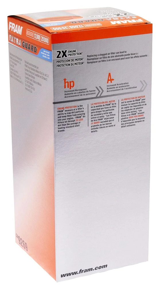FRAM Extra Guard Filtre à air, CA9269