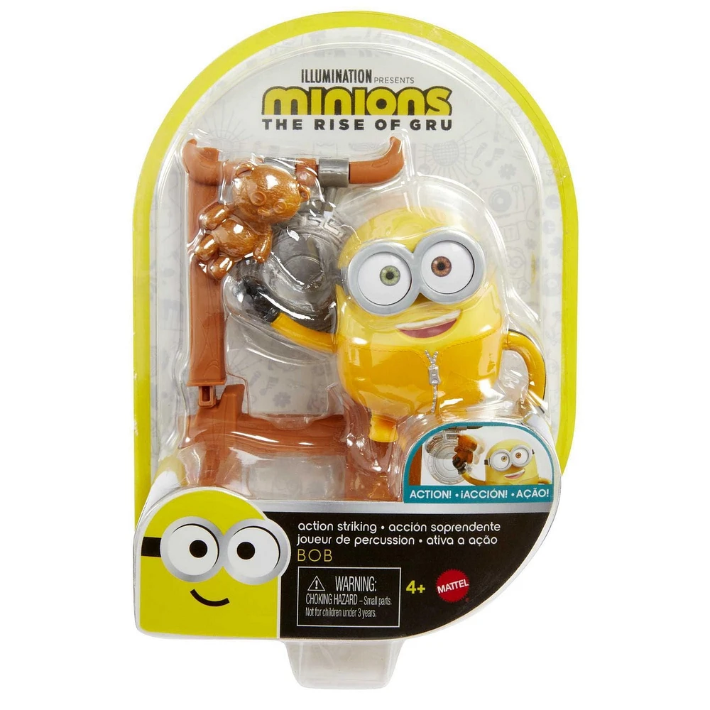 Figurine articulée actionnée par bouton Bob du film «Les Minions 2: Il était une fois Gru» («Minions: The Rise of Gru»)