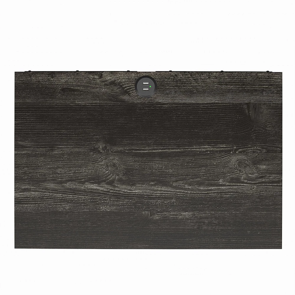 Table de chevet Beaumont d’Ameriwood Home, chêne noir