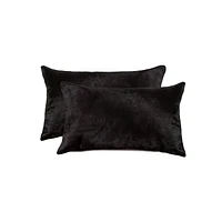 COUSSINS TORINO EN PEAU DE VACHE 12"X20" 2 PQT