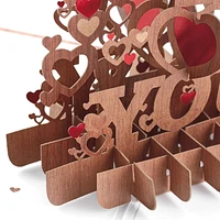 Carte en 3 dimensions de la Saint-Valentin, Paper Wonder de Hallmark (« All Of My Heart »)