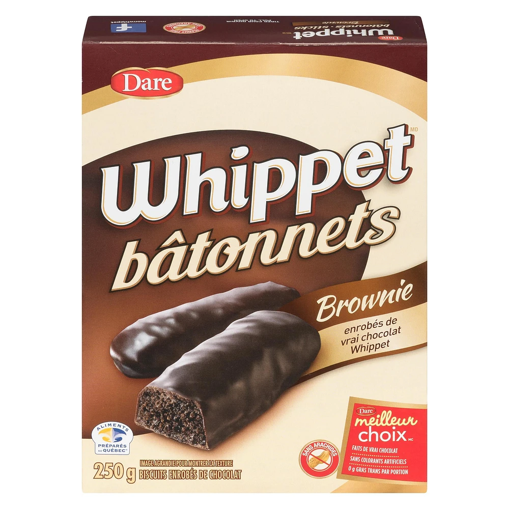 Whippet bâtonnets Brownie, Dare 250g