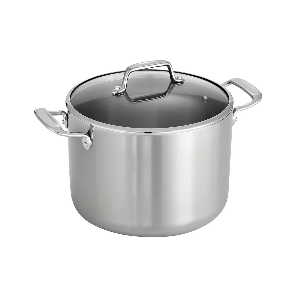 Casserole couverte pour soupe Tramontina de 7,6L en acier inoxydable 3-Plis