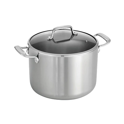 Casserole couverte pour soupe Tramontina de 7,6L en acier inoxydable 3-Plis