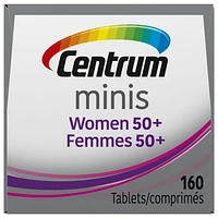 Centrum Women 50+ Multivitamin and Multimineral Supplement, Mini Tablets, 160 Count, 160 Count