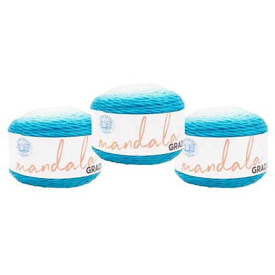 Lion Brand Mandala® Gradient Yarn #4 Medium/Worsted Yarn 150g/270m 3-Pack