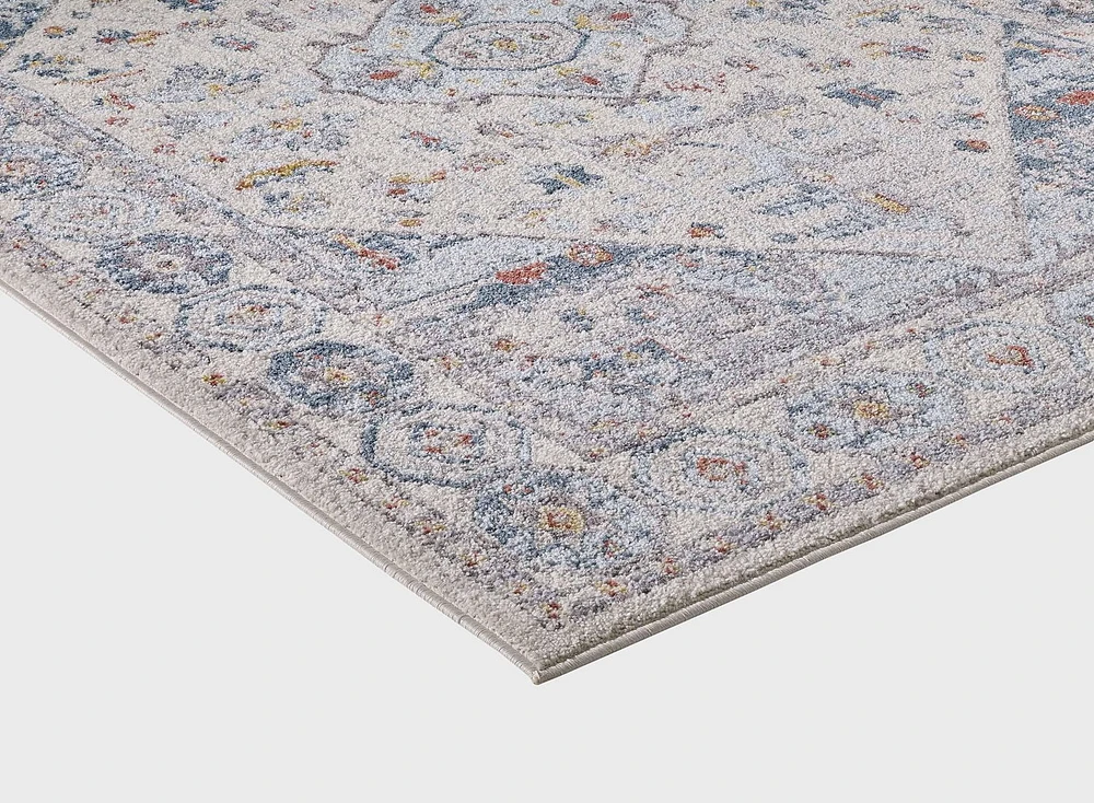 Vesta Cream and Blue Woven Area Rug
