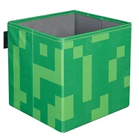 Minecraft Set of 2 Fabric Storage Boxes - Creeper Head/Crate<br>