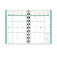 Agenda hebdomadaire/mensuel PP Blue Sky assorti, format moyen, année 2020