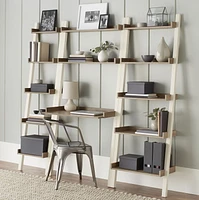 Hometrends Bedford 5 Shelf Narrow Leaning Bookcase