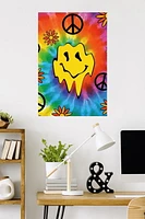 Groovy Melting Smile Face Wall Poster, 22.375" x 34"