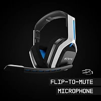 Astro A20 Gen 2 Wireless Gaming Headset with Microphone for PS5 / PS4 - White/Blue, A20 Gen 2 Wireless Gaming Headset