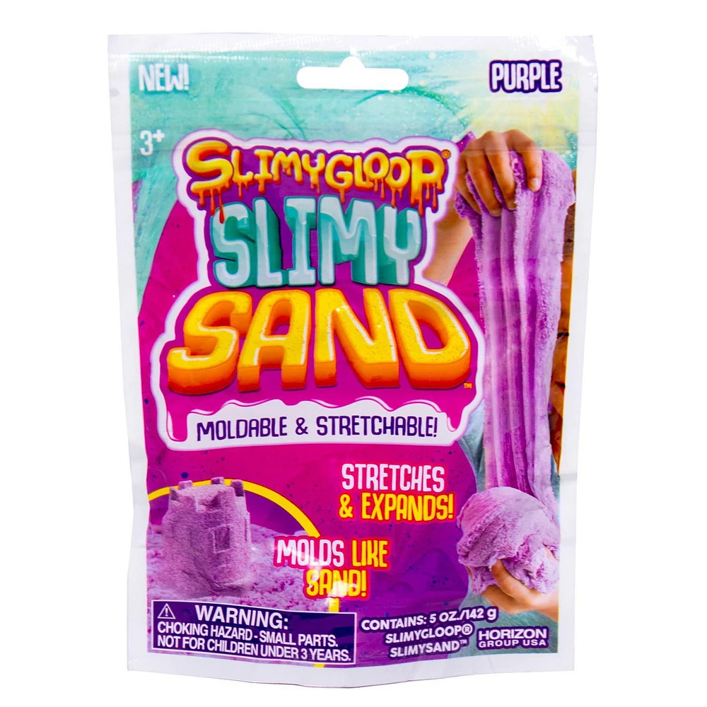 Purple SLIMYGLOOP® SLIMYSAND, 5 oz. Reusable Bag