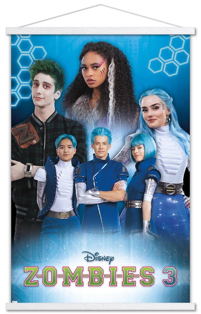 Disney Zombies 3 - Group Wall Poster with Pushpins, 22.375" x 34"