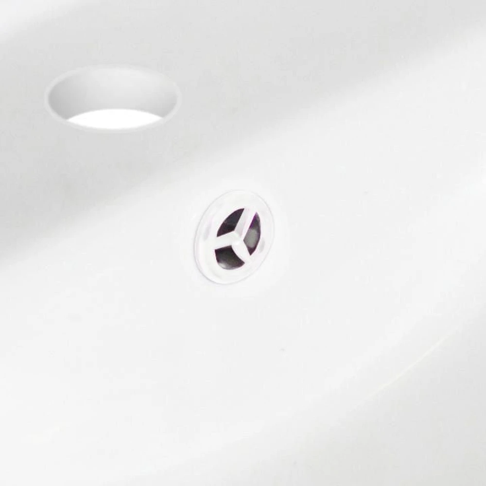 18.25-in. W CSA Oval Bathroom Undermount Sink Set In White - White Hardware AI-20511
