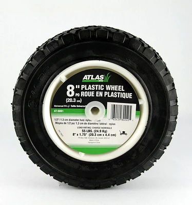 ATLAS 8 po Roue en plastique