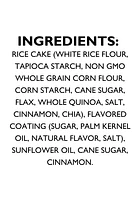 Drizzilicious, Cinnamon Swirl Bites, <ul>
<li>A smart little snack you can feel really good about</li>
<li>All Natural, Gluten Free, Non-GMO</li>
<li>Vegan, No MSG, Peanut Free</li>
<li>Tree Nut Free, No Preservatives, Nothing Artificial</li>
<li>Cholesterol Free, No Trans Fat, Kosher</li>
</ul>