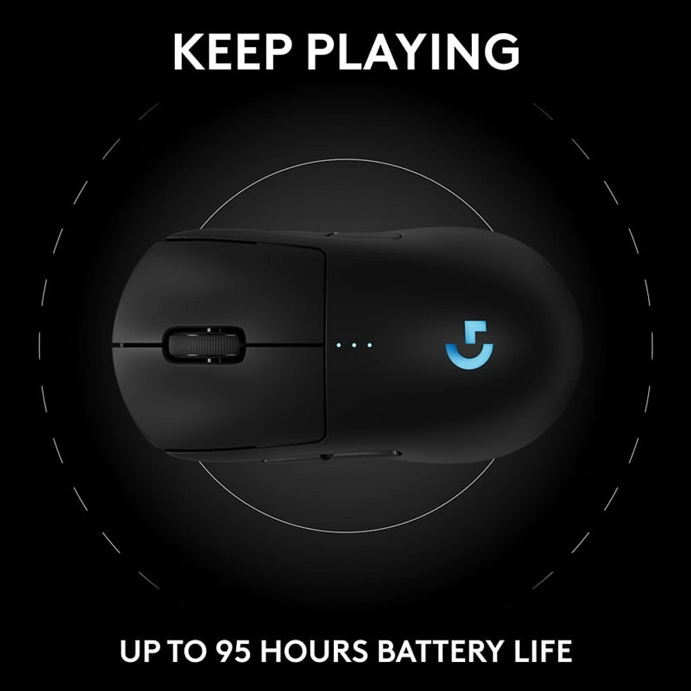Logitech PRO 2 LIGHTSPEED Wireless Ambidextrous 44K DPI Sendor Gaming Mouse