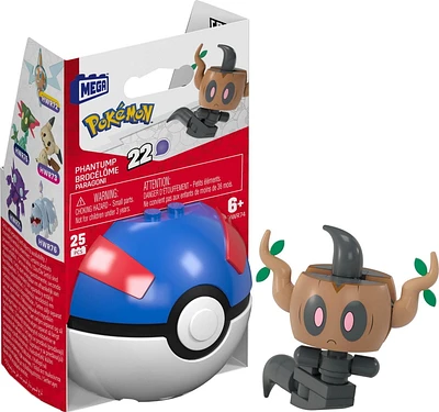 MEGA Pokémon Figurine articulée Brocélôme, 25 pièces