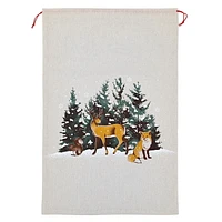 Holiday Time 1 Piece Santa Sack Christmas Gift Bags with Drawstring 18”x29” for Large Xmas Package Storage
