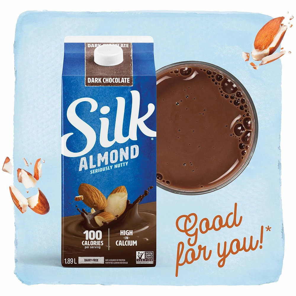 Silk Almond Milk Alternative, Dark Chocolate, Dairy Free, 1.89 L