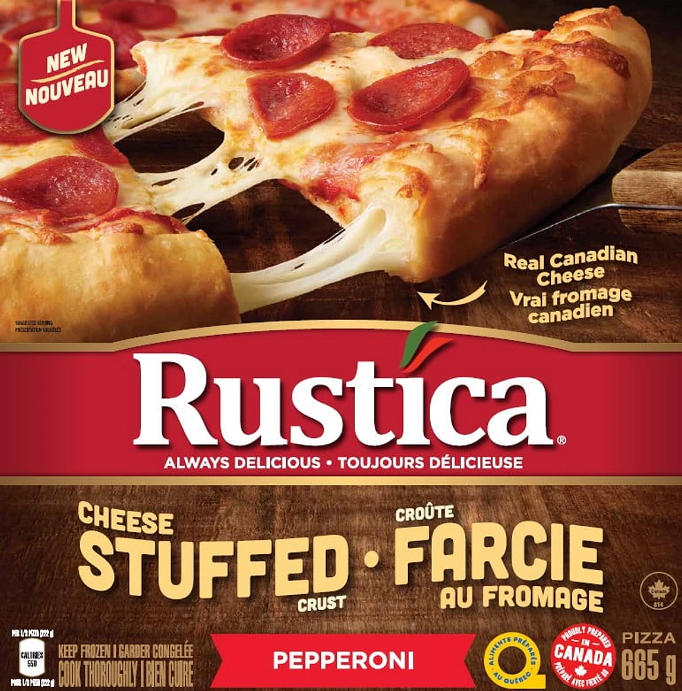 Rustica Stuffed Crust Pepperoni Pizza, RUSTICA STUFFED CRUST PEPPERONI PIZZA