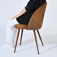 Homy Casa Ensemble de table à manger de 63 pouces avec 1 table et 4 chaises – Ensemble de salle à manger moderne avec dossier ergonomique, chaises rembourrées pour salles à manger, cuisines, petites s