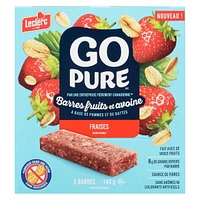 Go Pure Strawberry Fruit & Oat Bars, 5 Bars / 140g
