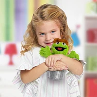 Sesame Street Friends 8-inch Oscar, Sustainable Plush Stuffed Animal