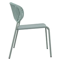 Mainstays Patio Wicker & Sling Stacking Chair, Handwoven wicker