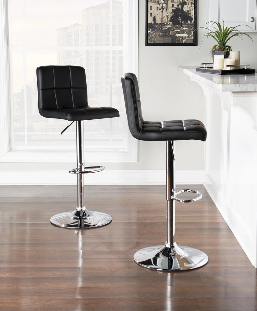 Tabouret de Bar Nasar, Noir