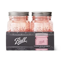 Bocaux chopine de mise en conserve Ball rose rétro à ouverture régulière